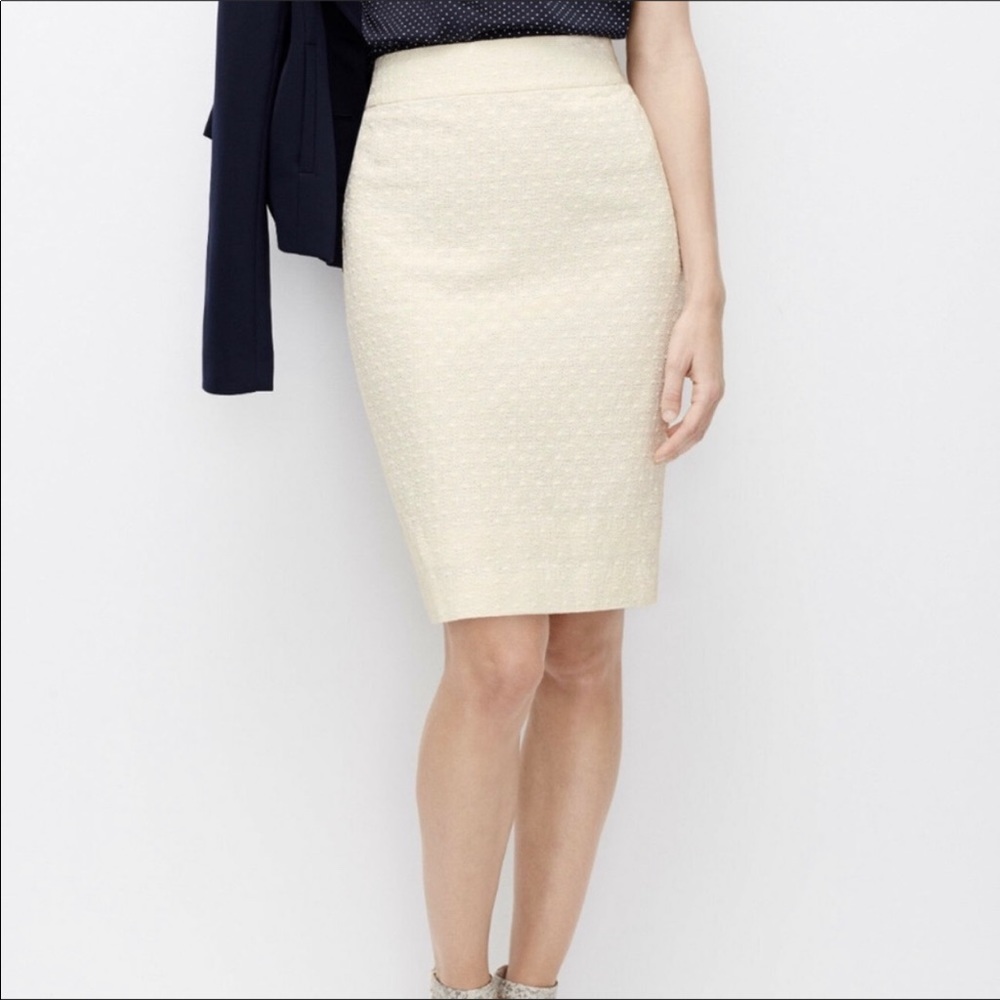 Ann Taylor polka dot pencil skirt